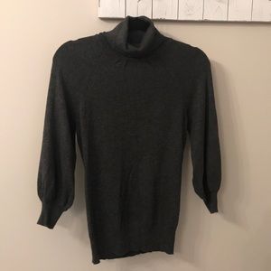 Express heathered grey turtleneck sweater
